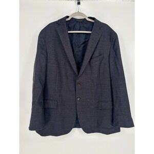 JosABank Reserve Baltimore 48R Tailored Navy Brown Italian Wool Blazer Old Money